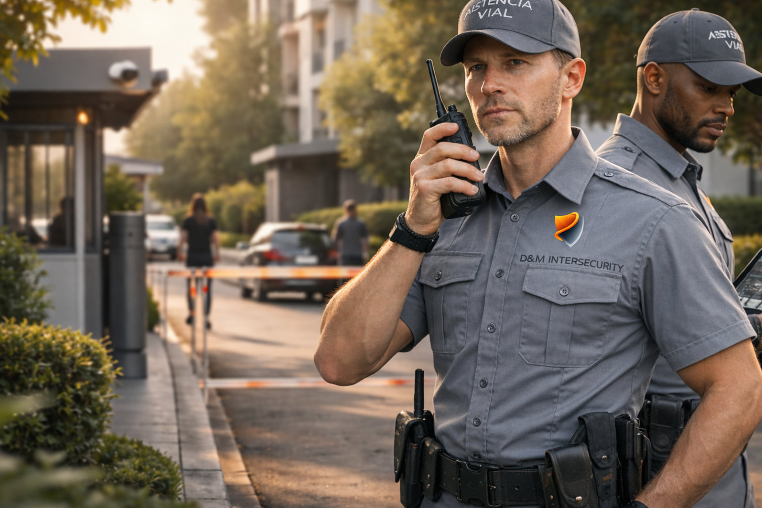 Equipo de seguridad realizando vigilancia y control operativo