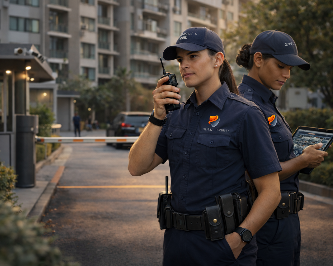 Seguridad en condominio con control de accesos